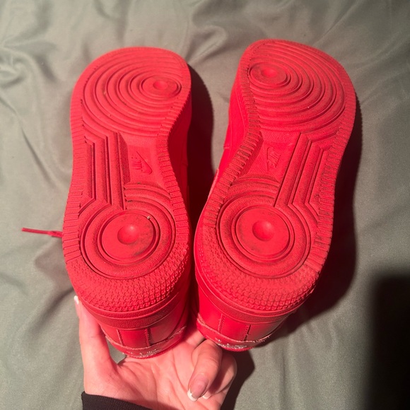 Custom Fire Red Nikes - Picture 4 of 4